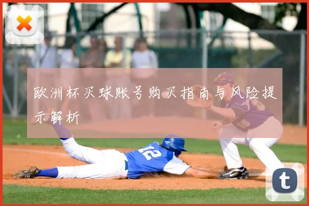欧洲杯买球账号购买指南与风险提示解析